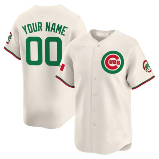 Custom C.Cubs Mexico Vapor Premier Limited V3篓C Stitched Baseball Jerseys