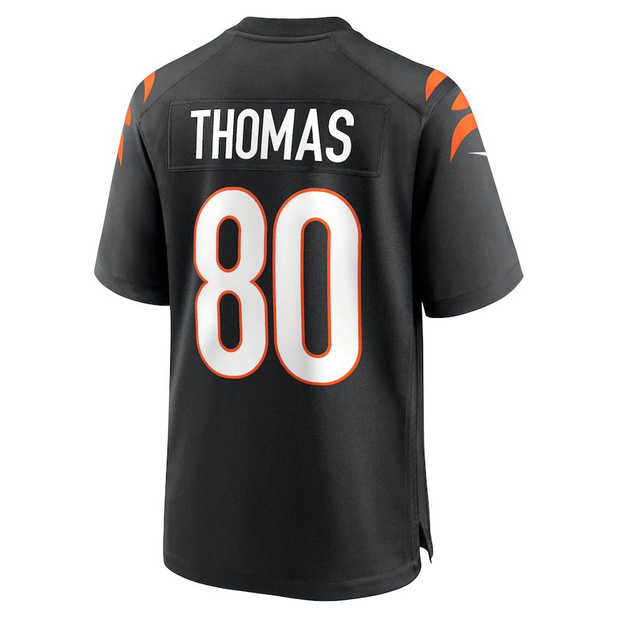 Custom #80 Black CIN Football Shirt Top