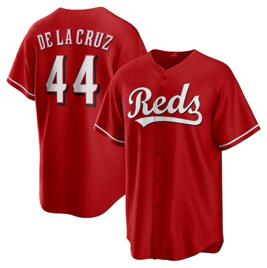 Custom #44 Red CIN Baseball Shirt Top