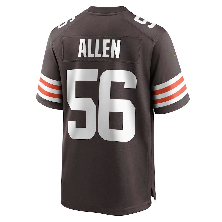 Custom #56 Brown CLE Football Shirt Top