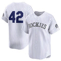Custom #42 White 2024 Jackie Robinson Day COL Baseball Shirt Top