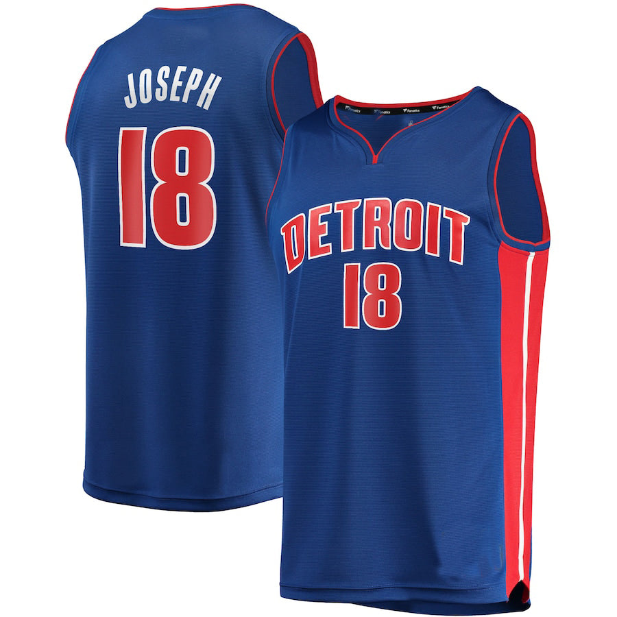 Custom #18 Blue 2021 DET Basketball Shirt Top