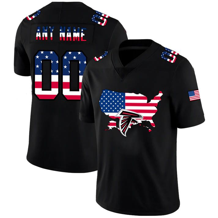 Custom Black ATL Football Shirt Top