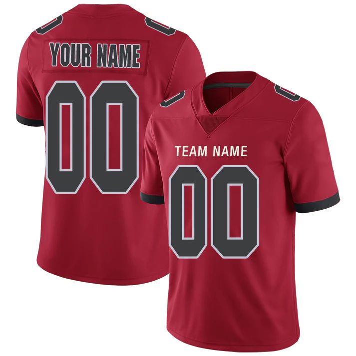 Custom Red ATL Football Shirt Top