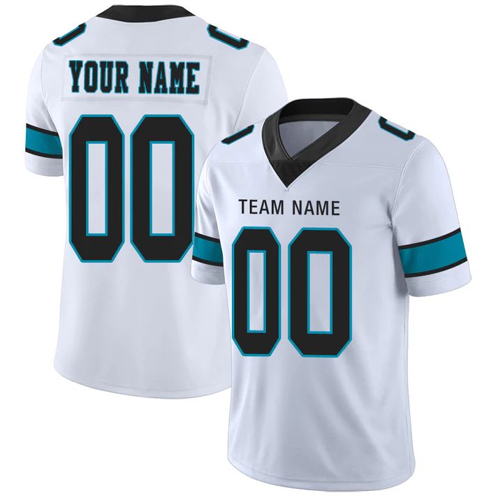 Custom White CAR Football Shirt Top