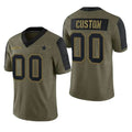 Custom Olive 2021 DAL Football Shirt Top
