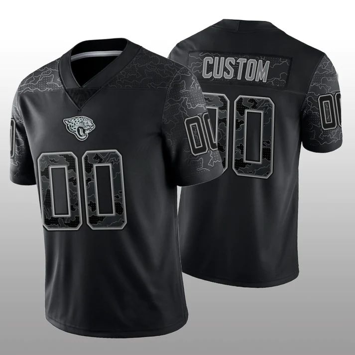 Custom Black JAX Football Shirt Top