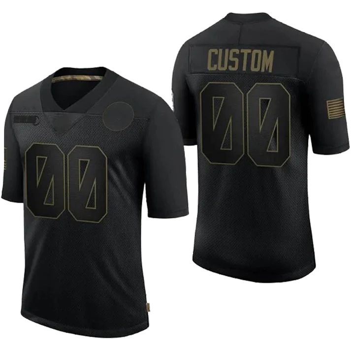 Custom #32 Black 2020 LAR Football Shirt Top