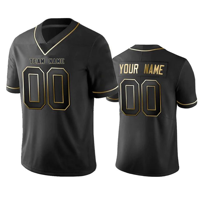 Custom Black BAL Football Shirt Top
