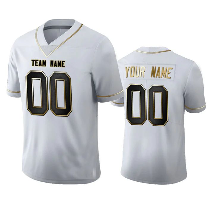 Custom White CLE Football Shirt Top