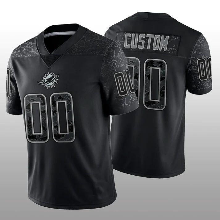 Custom Black MIA Football Shirt Top