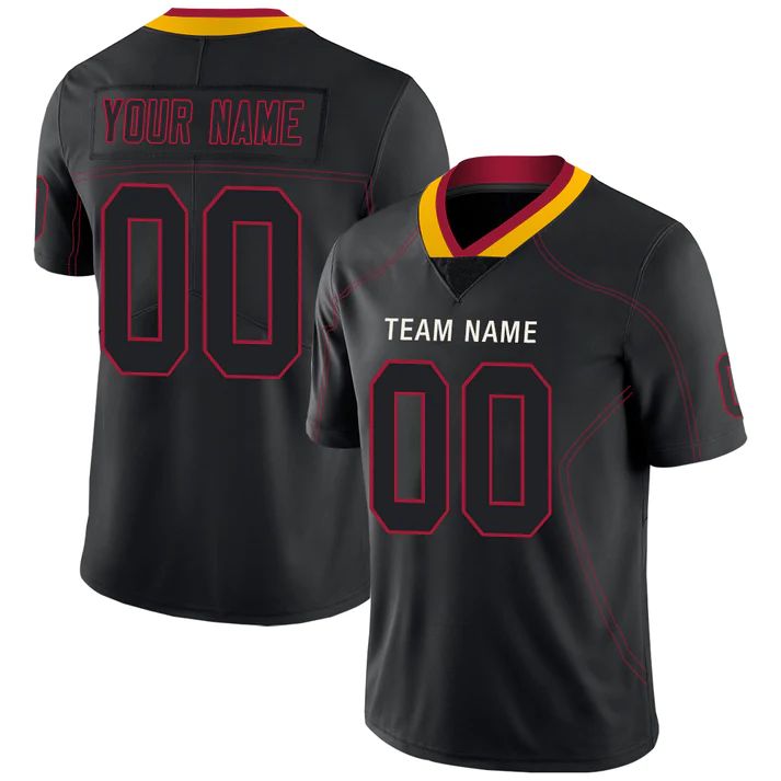 Custom Black Football Shirt Top