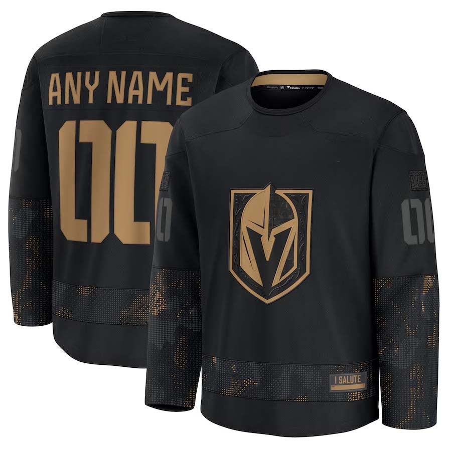 Custom Black 2024 VGK Hockey Shirt Top