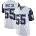 Custom #55 White DAL Football Shirt Top