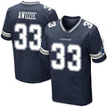 Custom #33 Navy Blue DAL Football Shirt Top