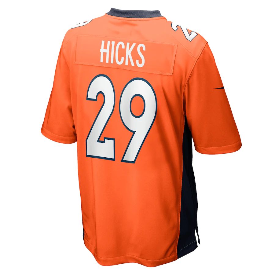 Custom #29 Orange DEN Football Shirt Top