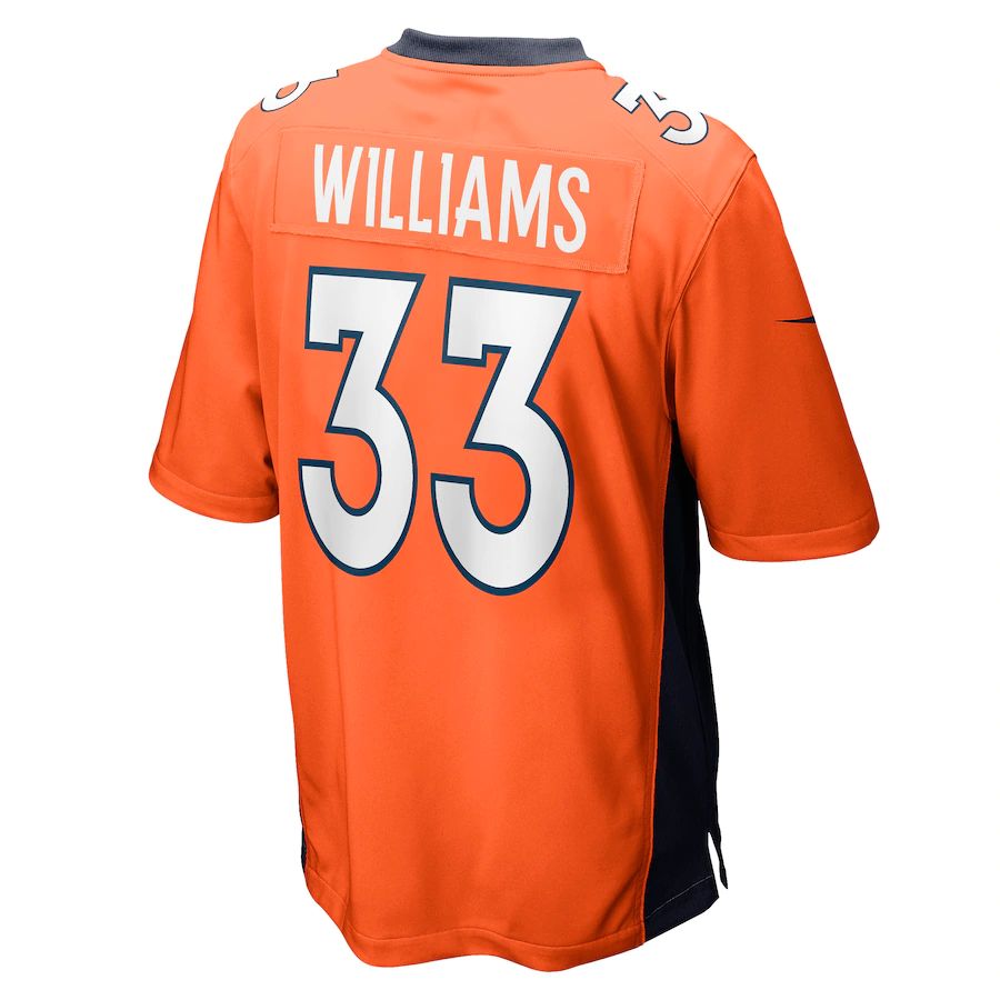 Custom #33 Orange DEN Football Shirt Top