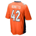Custom #42 Orange DEN Football Shirt Top
