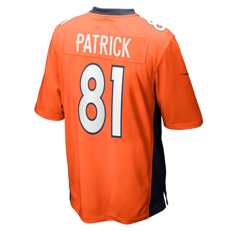Custom #81 Orange DEN Football Shirt Top
