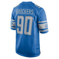 Custom #90 Blue DET Football Shirt Top
