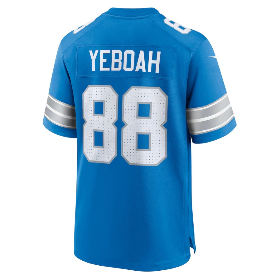 Custom #88 Blue DET Football Shirt Top