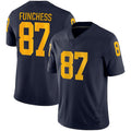 Custom #87 Navy College Shirt Top