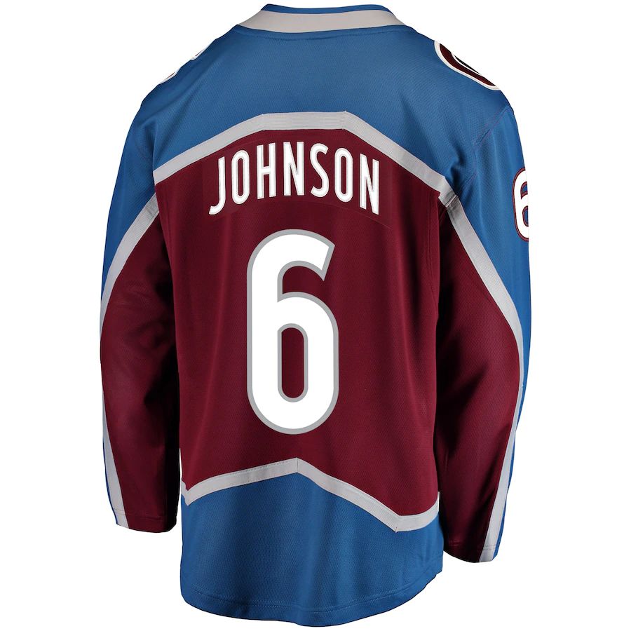 Custom #6 Burgundy COL Hockey Shirt Top