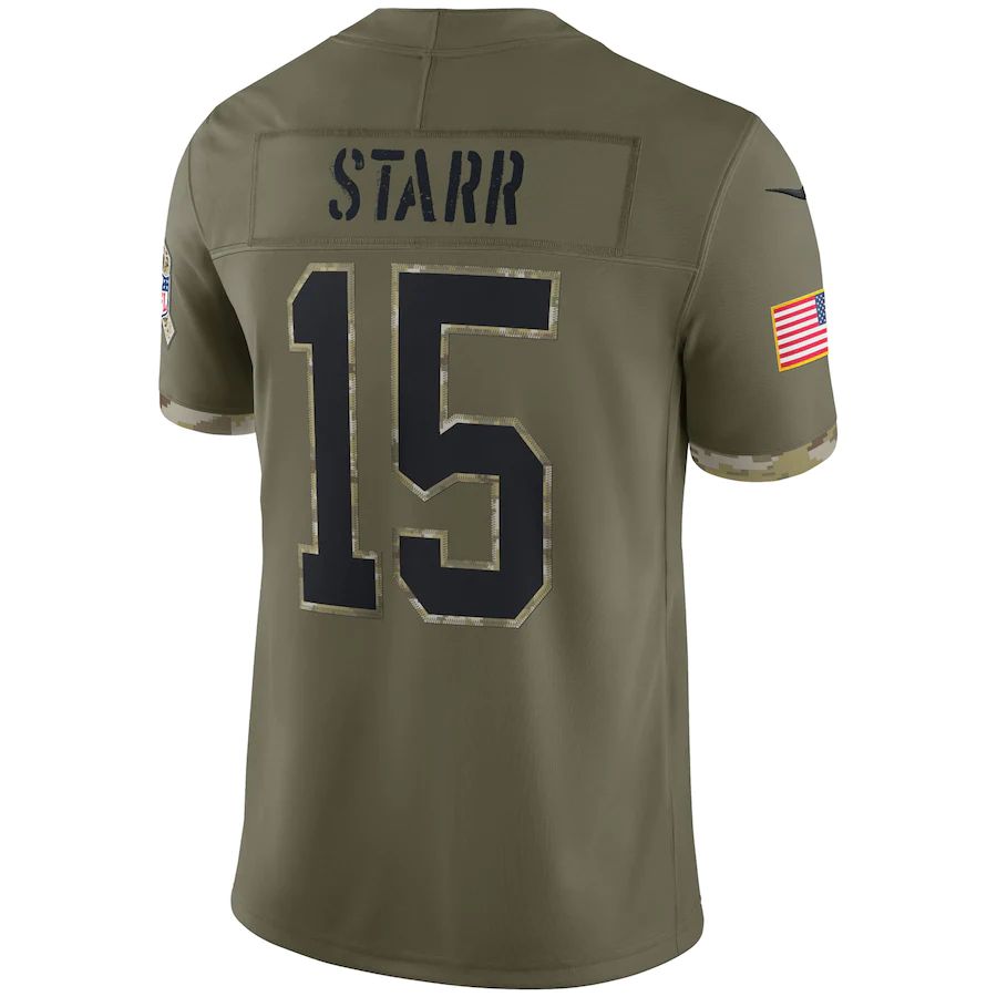 Custom #15 Olive 2022 GB Football Shirt Top