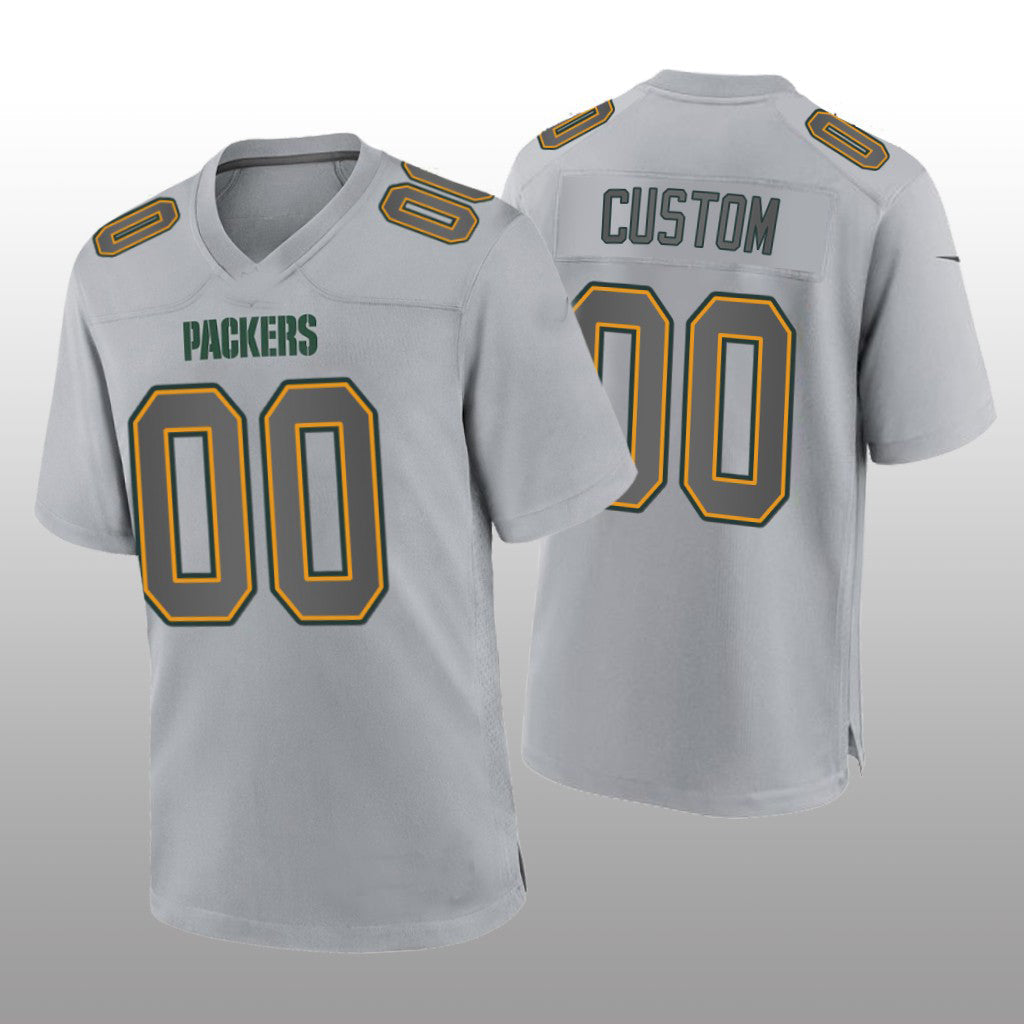 Custom Gray GB Football Shirt Top
