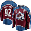 Custom #92 Burgundy 2022 Stanley Cup COL Hockey Shirt Top