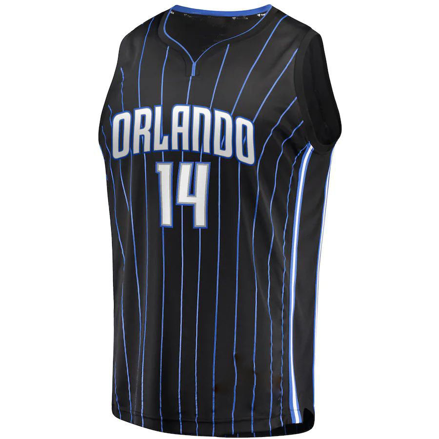 Custom #14 Black 2021 ORL Basketball Shirt Top