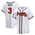 Custom #3 White 2022 ATL Baseball Shirt Top