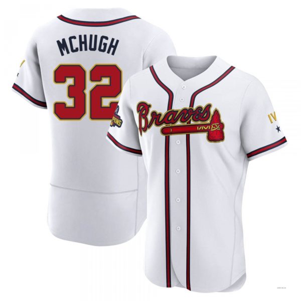 Custom #32 White 2022 ATL Baseball Shirt Top