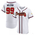Custom #99 White 2022 ATL Baseball Shirt Top