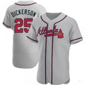 Custom #25 Gray ATL Baseball Shirt Top