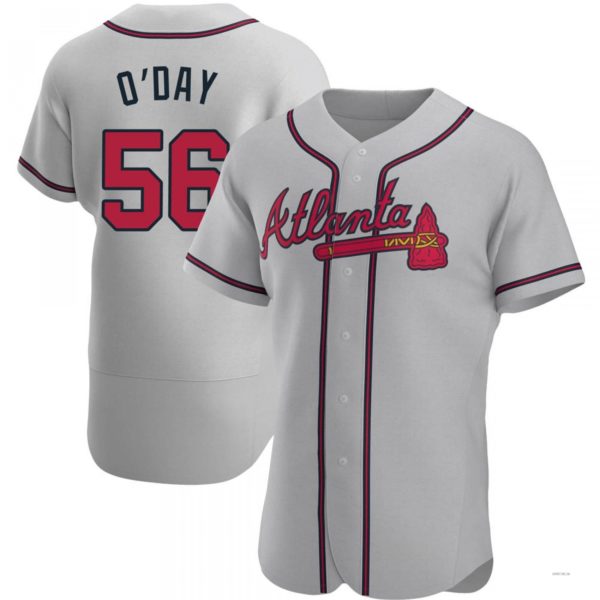 Custom #56 Gray ATL Baseball Shirt Top