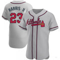 Custom #23 Gray ATL Baseball Shirt Top
