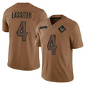H.Texans #4 Kamari Lassiter Player Brown Salute To Service Limited Football Jerseys