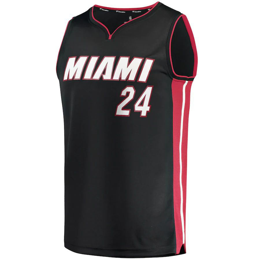 Custom #24 Black MIA Basketball Shirt Top