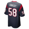 Custom #58 Navy HOU Football Shirt Top