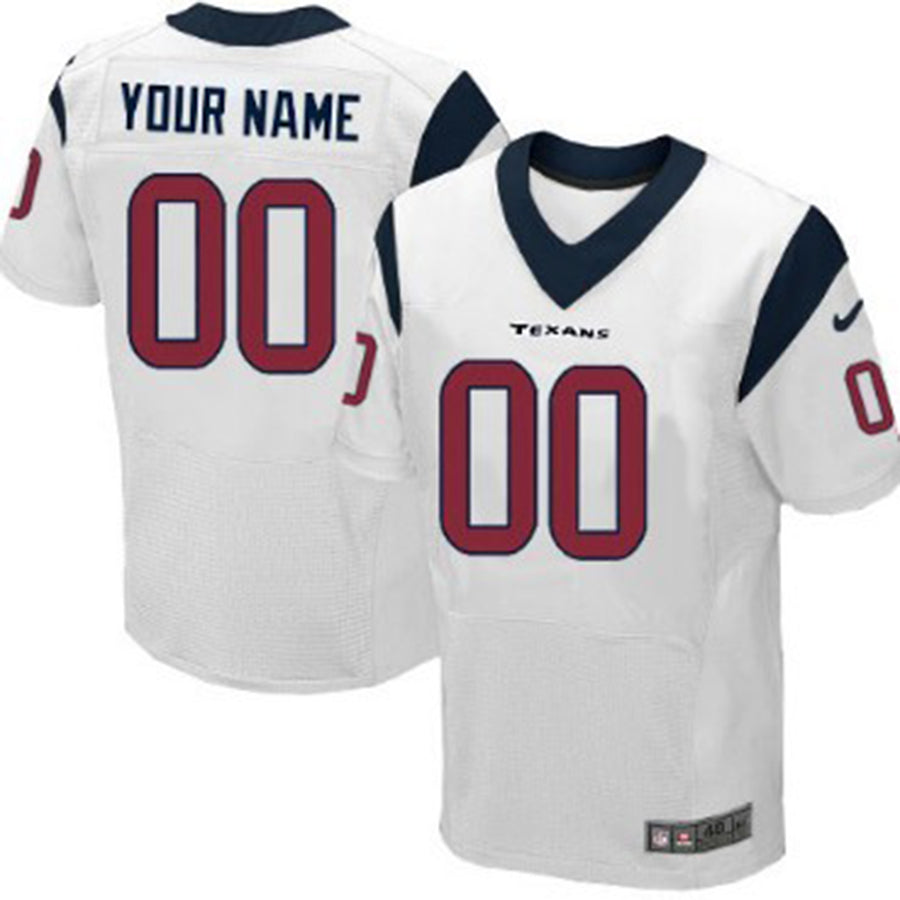 Custom White HOU Football Shirt Top