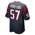Custom #57 Navy HOU Football Shirt Top
