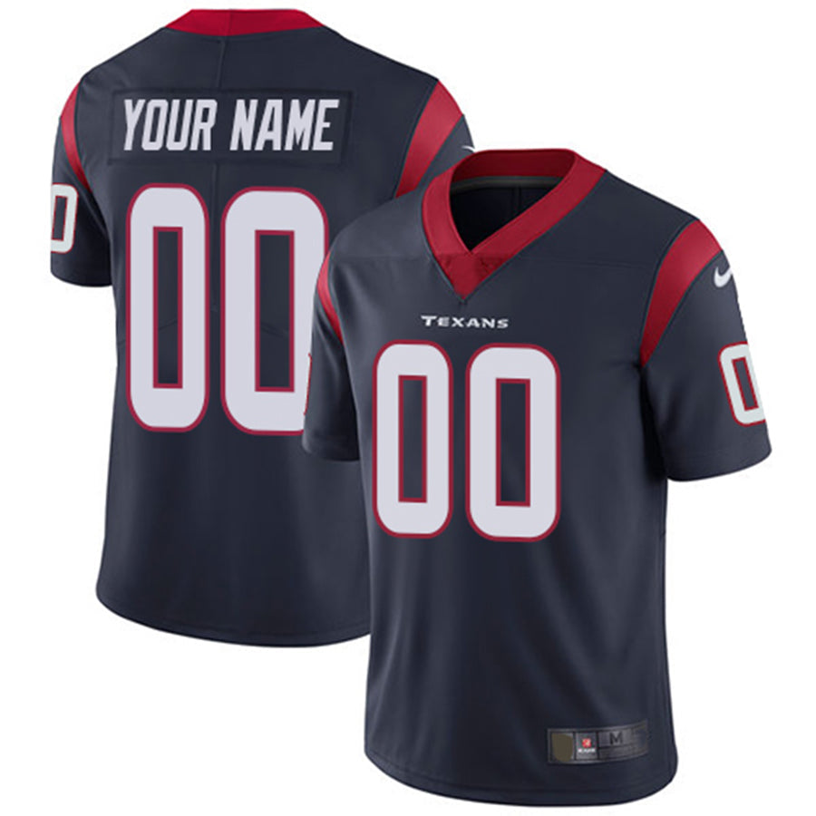Custom Navy HOU Football Shirt Top
