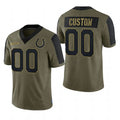 Custom Olive 2022 IND Football Shirt Top