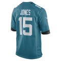 Custom #15 Teal JAX Football Shirt Top
