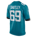 Custom #69 Teal JAX Football Shirt Top
