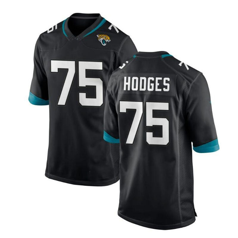 Custom #75 Black JAX Football Shirt Top