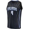 Custom #4 Black 2021 ORL Basketball Shirt Top