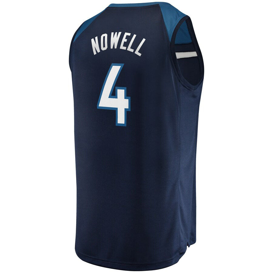 Custom #4 Navy MIN Basketball Shirt Top