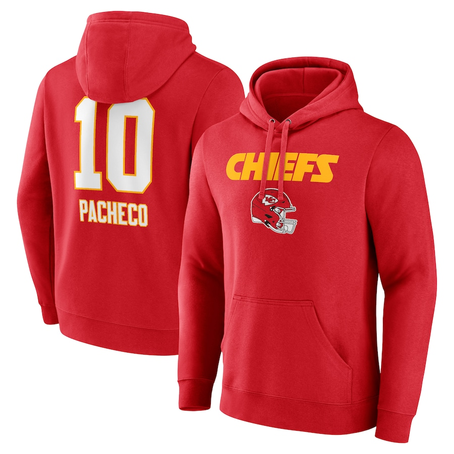 Custom #10 Red KC Football Shirt Top
